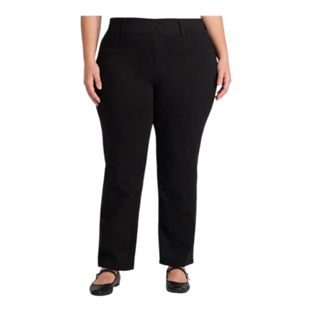 Terra & Sky. Black. Jeggings with Rhinestone Embellishments. Size 3X. NWT.